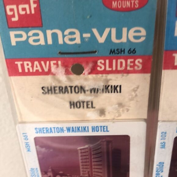 NWT Aloha! Hawaiian 🌺 GAF Slides 1970s Waikiki Diamond Head 🏖 🥥 🏊🏻‍♀️ Fab! - Picture 15 of 17